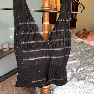 Black Clubbing Halter Blouse